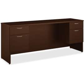 HON Mod Return Shell, Right, 42w x 24d x 29h, Sepia Walnut
