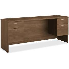 HON Mod Return Shell, Right, 36w x 24d x 29h, Traditional Mahogany