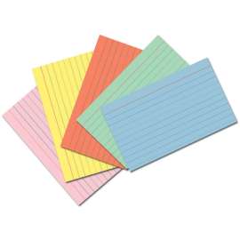 Pacon Assorted Colors Index Cards