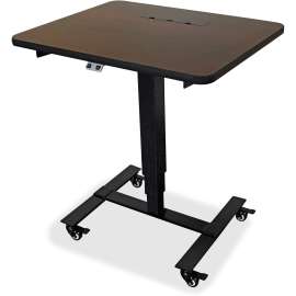 Lorell Electric Single Leg Sit-To-Stand Table