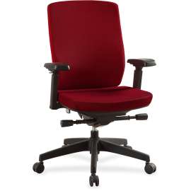 Lorell Adjustable Arms Mid-back Chair