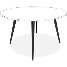 Lorell Round Conference Table Steel Base