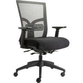 Lorell Mid-Back Mesh Chair w/Adj Lumbar Support