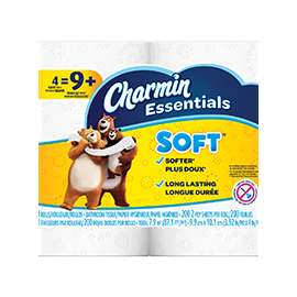 CHARMIN Essentials 96798 Bathroom Tissue, 2-Ply, 200 Roll