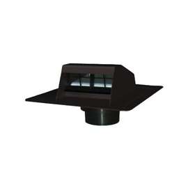 Duraflo 6013BL Roof Dryer Exhaust Vent, 5 in Duct, Black Hood