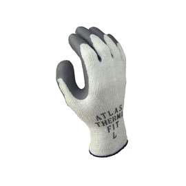 SHOWA 451-M Gloves, Unisex, M, 9.84 in L, Elastic Cuff, Gray/Light Gray