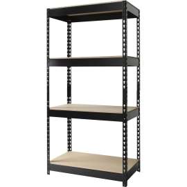 Lorell 4-shelf Riveted Steel Shelving Unit