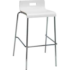 Lorell Bentwood Low Back Cafe Stool