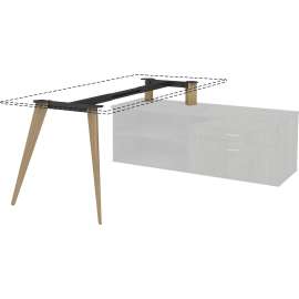Lorell Relevance Wood Frame f/ 24" L-shape Desk