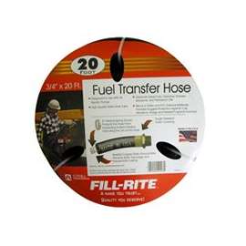 Fill-Rite FRH07520 Fuel Transfer Hose, 20 ft L, Neoprene, Black