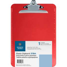 Bus. Source Spring Clip Plastic Clipboard