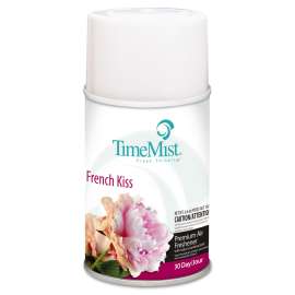 Premium Metered Air Freshener Refill, French Kiss, 6.6 oz Aerosol, 12/Carton