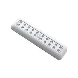 Fulcrum 30017-308 Portable Tap Light, AAA Battery, 20-Lamp, LED Lamp, 80 Lumens, 5500 K Color Temp, White