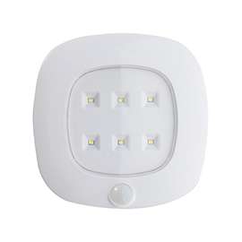 Fulcrum 30028-308 Ceiling Light, 120 VAC, C Battery, 6-Lamp, LED Lamp, 125 Lumens, White