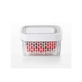 OXO 11139900V2 Produce Keeper, 1.6 qt Capacity, Square, Plastic, Clear