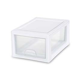 Sterilite 20518006 Stacking Drawer, 6 qt Drawer, 1-Drawer, Plastic Drawer, Clear