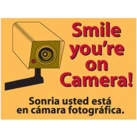 9x12 YEL Smile Sign