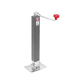 BULLDOG 190704 Trailer Jack, 8000 lb Lifting, 4 ft 3-5/32 in Max Lift H, 54 in OAH, Steel