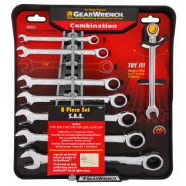 8PC SAE Ratc Wrench Set