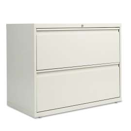 Two-Drawer Lateral File Cabinet, 36w x 18d x 28h, Light Gray