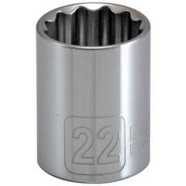 MM 1/2" 22mm Met Socket