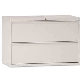 Two-Drawer Lateral File Cabinet, 42w x 18d x 28h, Light Gray