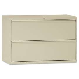 Two-Drawer Lateral File Cabinet, 42w x 18d x 28h, Putty