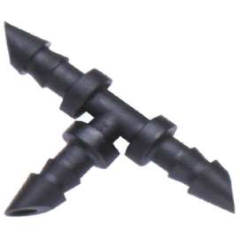 10PK 1/4" Barb Tee