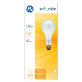 GE300W CLR STD LGT Bulb
