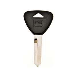HY-KO 12005H62 Key Blank, Brass/Plastic, Nickel, For: Ford, Lincoln, Mercury Vehicles