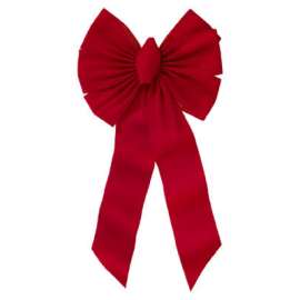 7 Loop RED Velvet Bow