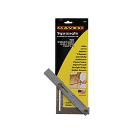 Mayes 10231 Squangle, 0.001 in Graduation, Aluminum, 13-1/2 in L, 6.9 in W