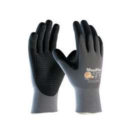 MaxiFlex Endurance Gloves, X-Large, Black/Gray, Palm, Finger and Knuckle Coated
