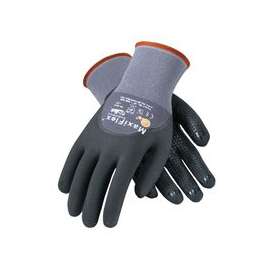 MaxiFlex Endurance Gloves, X-Large, Black/Gray, Palm and Finger Coated