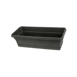 Southern Patio Rolled Rim WB3012OG Window Box Planter, 8 in W, 29-3/4 in D, Dynamic Design, Polyresin, Olive Green