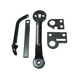 ProSource 33124PKS-PS Thumb Latch, 1/2 in Bolt Head, 4-1/4 in L Bolt, Steel, Powder-Coated