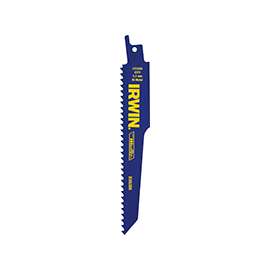 IRWIN 372666 Reciprocating Saw Blade, 6 TPI, Bi-Metal Cutting Edge