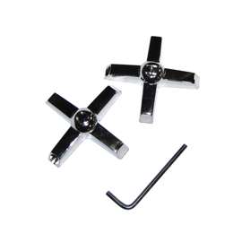 Plumb Pak PP805-3 Faucet Handle, Chrome Plated, For: Sink and Faucets