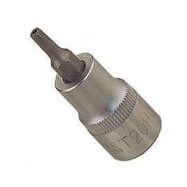 Vulcan 3505002820 Fractional Star Bit Socket, T20 Tip, Chrome