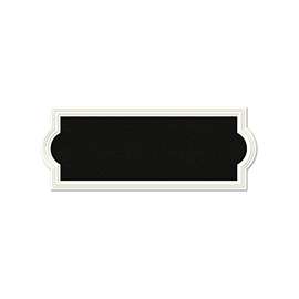 HY-KO AK-461 Address Plaque, Rectangular, Plastic, Off-White