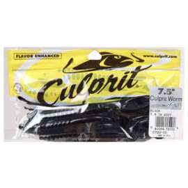 18CT 7.5" BLK Plas Worm