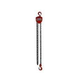 AMERICAN POWER PULL 400 Series 410 Chain Block, 1 ton Capacity, 10 ft H Lifting, 12-11/16 in Between Hooks