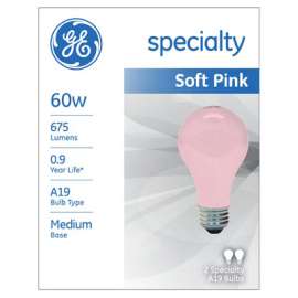 GE2PK 60W PNK LGT Bulb