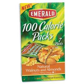 100 Calorie Pack Walnuts and Almonds, .56oz Packs, 7/Box