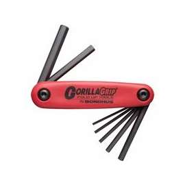 GorillaGrip Fold-Ups, 7 per fold-up, Hex Tip, Metric, 2-8 mm