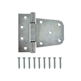 ProSource LR-181-PS Gate Hinge, Steel, Zinc, Fixed Pin, 180 deg Range of Motion, 46 (Pair) lb