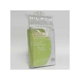 Zenna Home 30KKMV Ring and Liner Combo, 72 in L, 70 in W, Vinyl, Clear