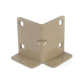 PLAYSTAR PS 1412 Inside Corner Bracket, Metal, Galvanized, For: 2 x 6 in or 2 x 4 in Lumber
