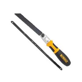 DeWALT DWHT20542 Handsaw, 6 in Reciprocal, 12/10 in Hack in L Blade, 24 TPI, Steel Blade, Cushion-Grip Handle