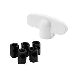 Prime-Line H 3892 Tee Handle, Zinc, Painted